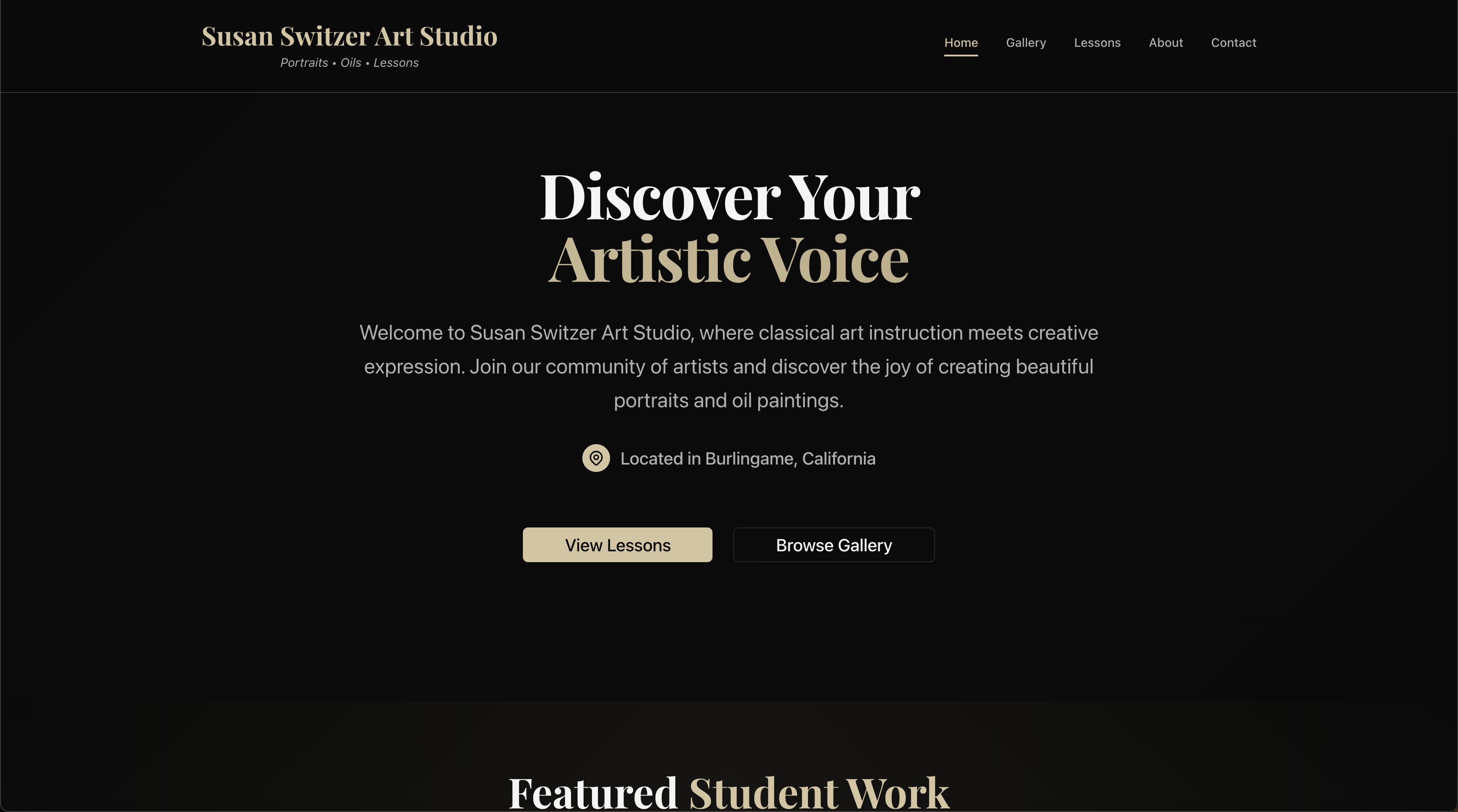 Susan Switzer Art Studio website
